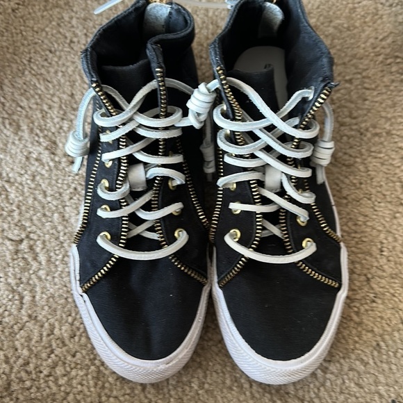 Sperry x Rebecca Minkoff Washed Canvas High Top Sneaker - Size 6📦 - Picture 1 of 14